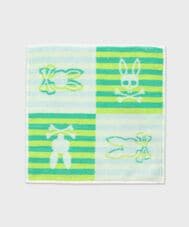 4BUNNYボーダー タオルハンカチ