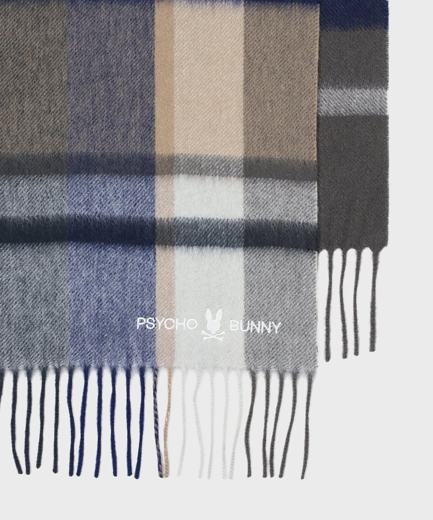 カシミヤチェックマフラー｜Psycho Bunny｜サイコバニー 公式ブランド