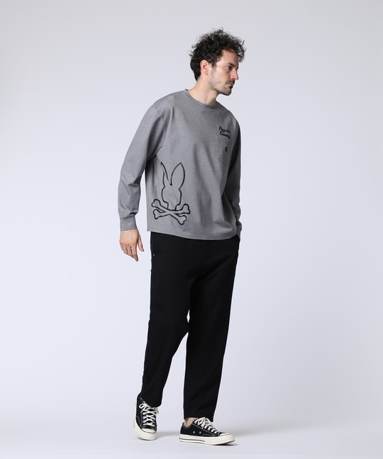 アウトラインBUNNYロゴロングスリーブTシャツ