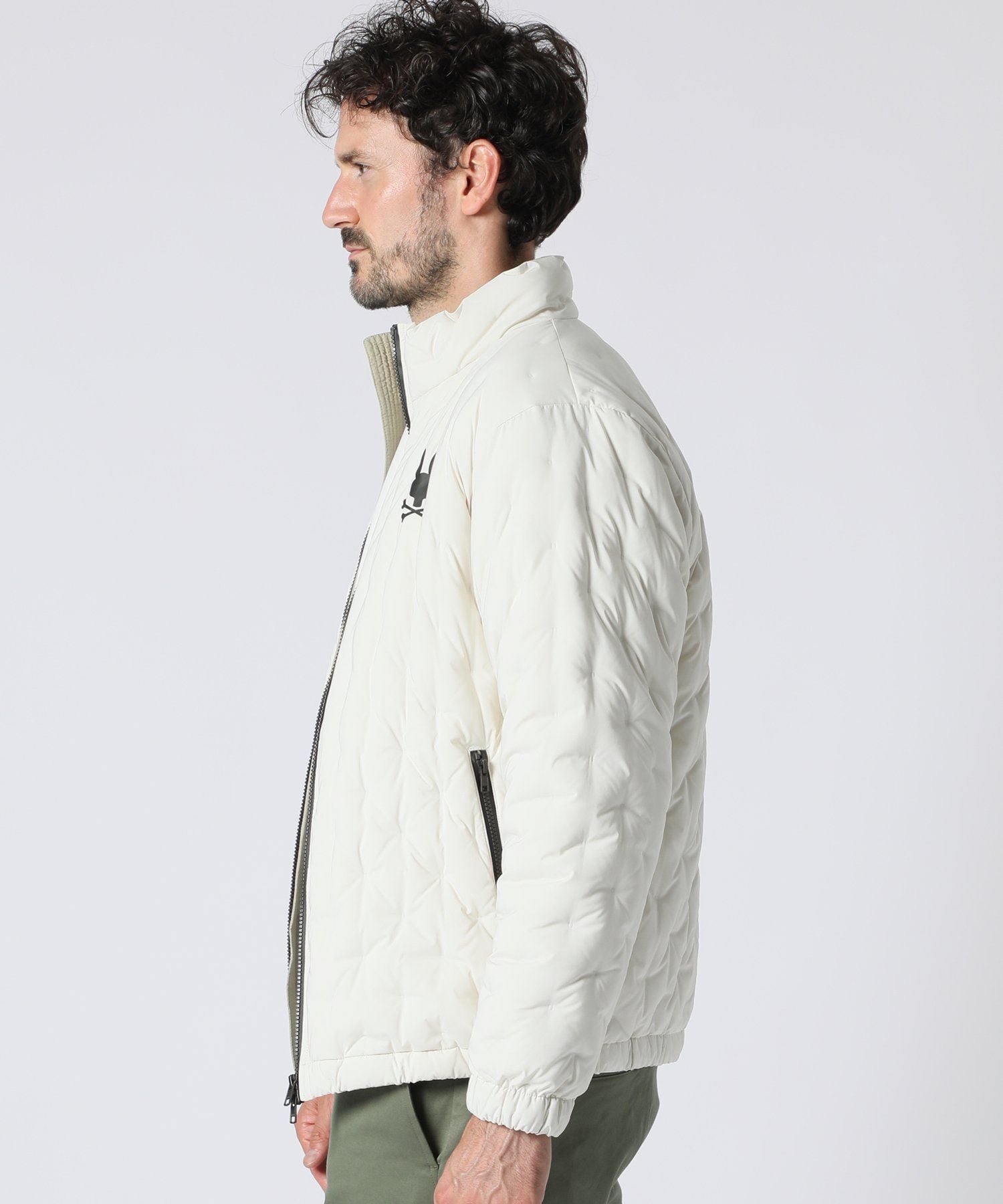 サイコバニ Psycho Bunny ジャケット ニットダウン Psycho Bunny（サイコバニー）の「バニーロゴ ケーブルニットダウン