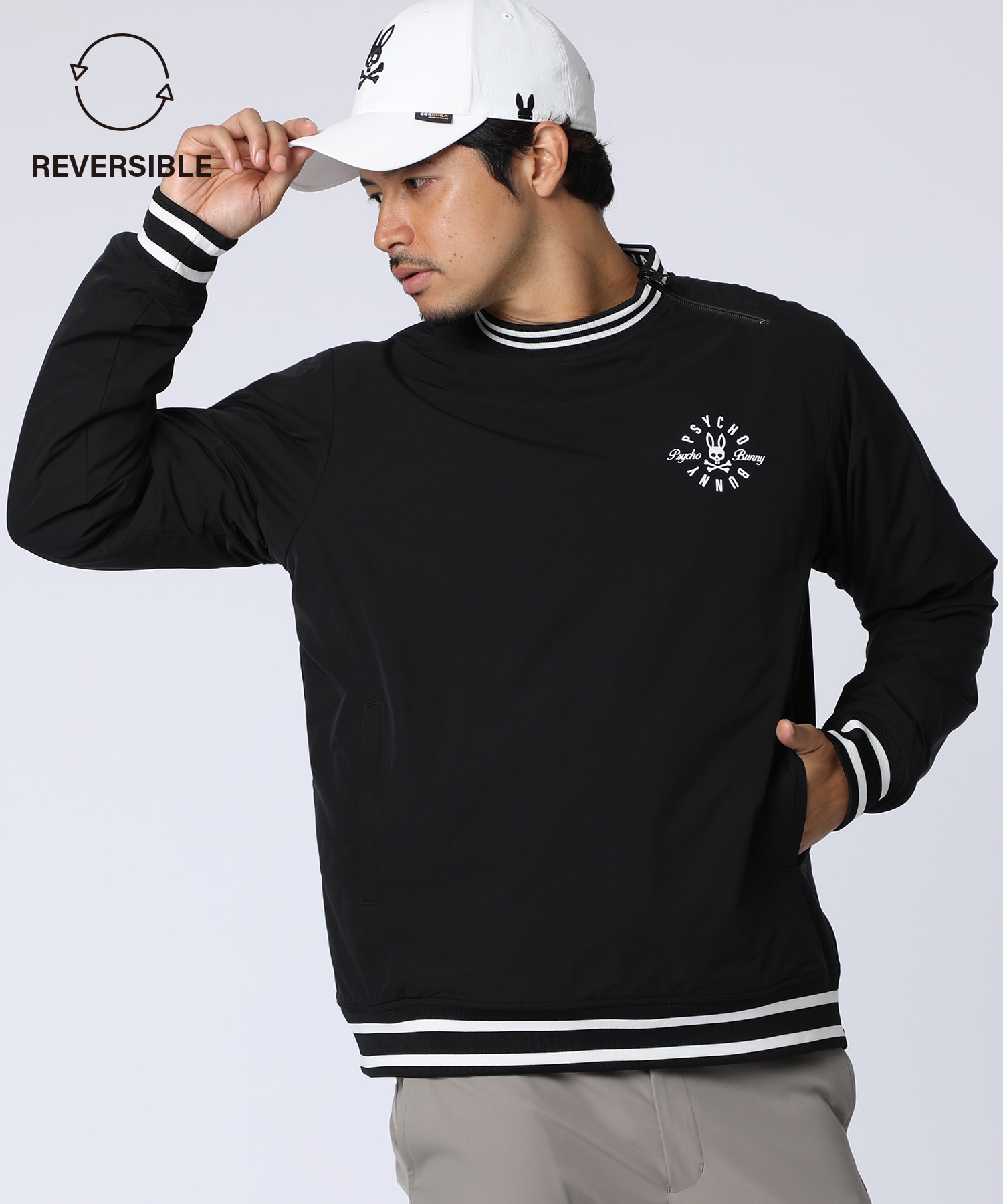 GOLF]サークルロゴ リバーシブルスニードジャック｜Psycho Bunny