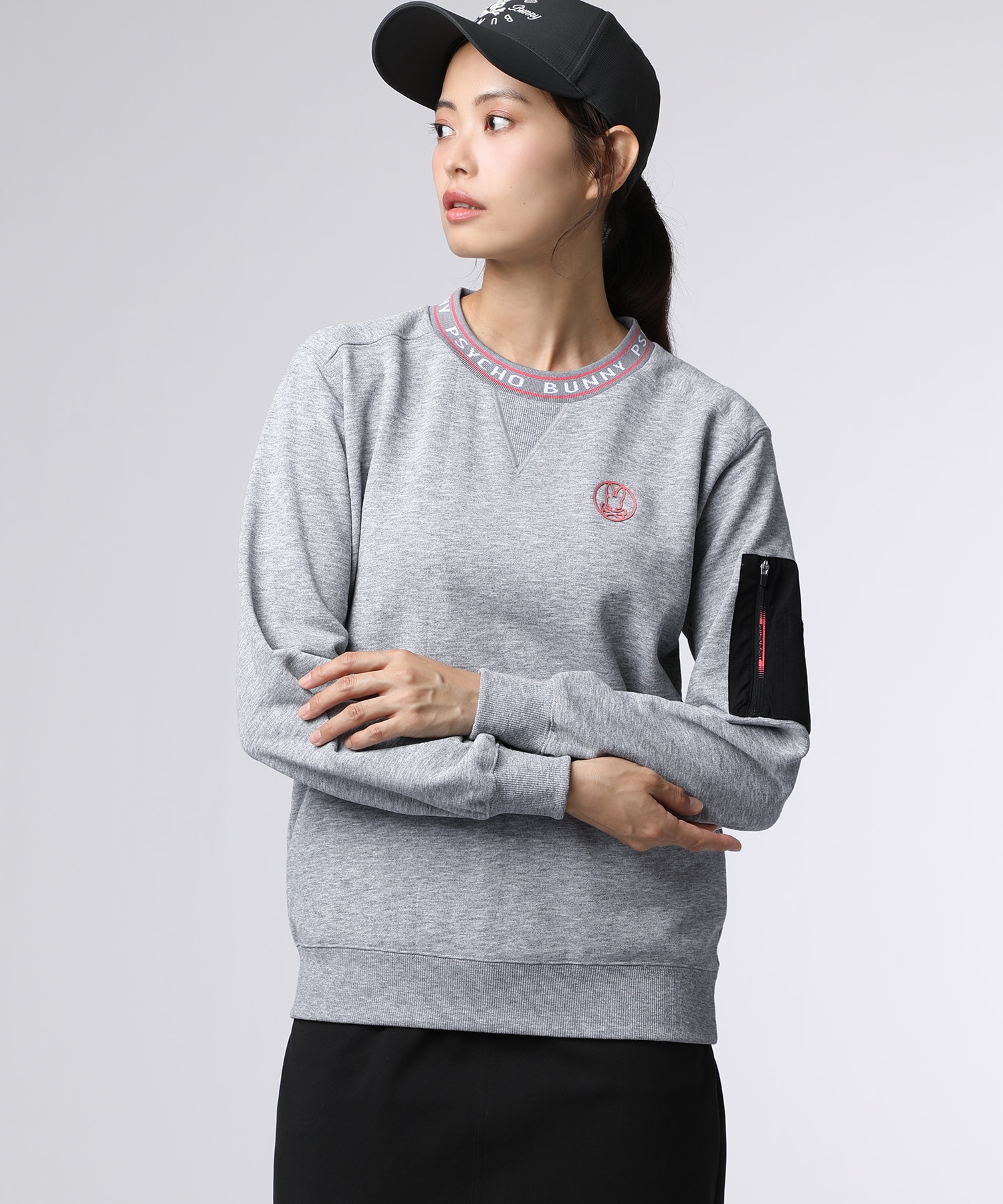 GOLF][WOMEN]バニーマーククルーネックスウェットプルオーバー｜Psycho