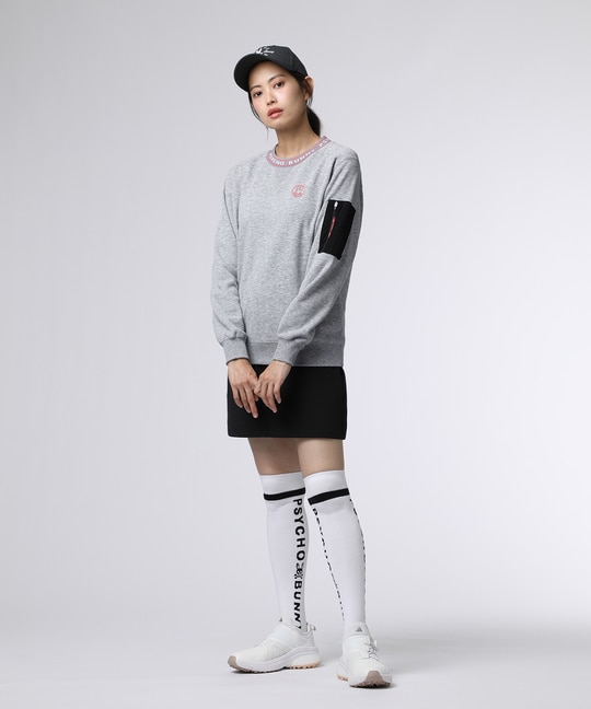 [GOLF][WOMEN]バニーマーククルーネックスウェットプルオーバー