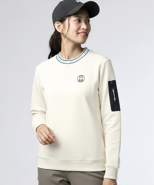 [GOLF][WOMEN]バニーマーククルーネックスウェットプルオーバー