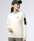 [GOLF][WOMEN]バニーマーククルーネックスウェットプルオーバー