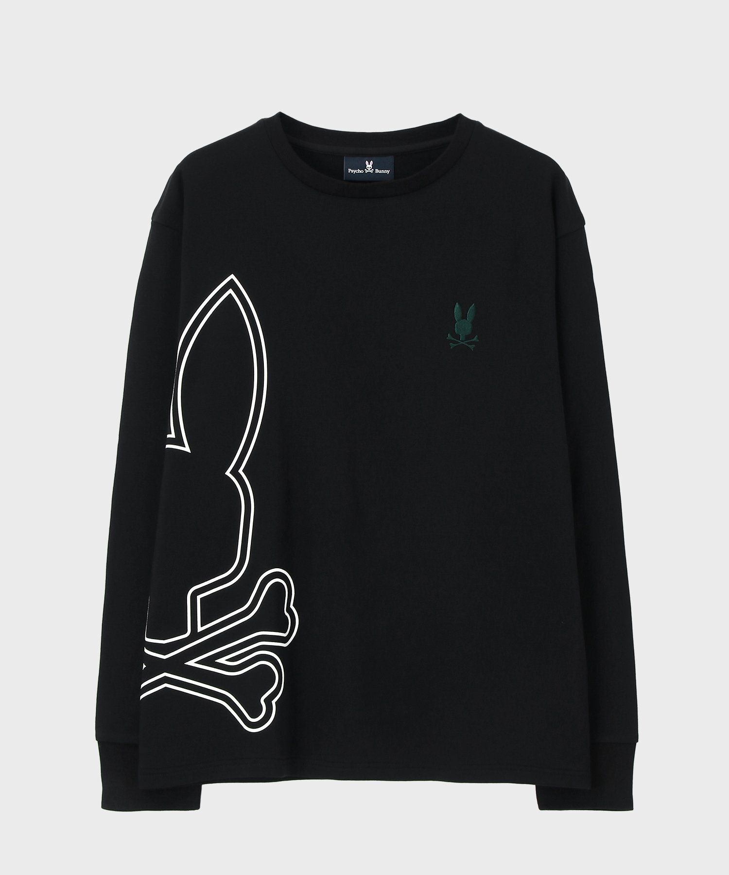 裏起毛 ビッグシルエットロゴ ロングスリーブTシャツ｜Psycho Bunny