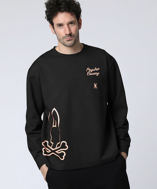 アウトラインBUNNYロゴロングスリーブTシャツ