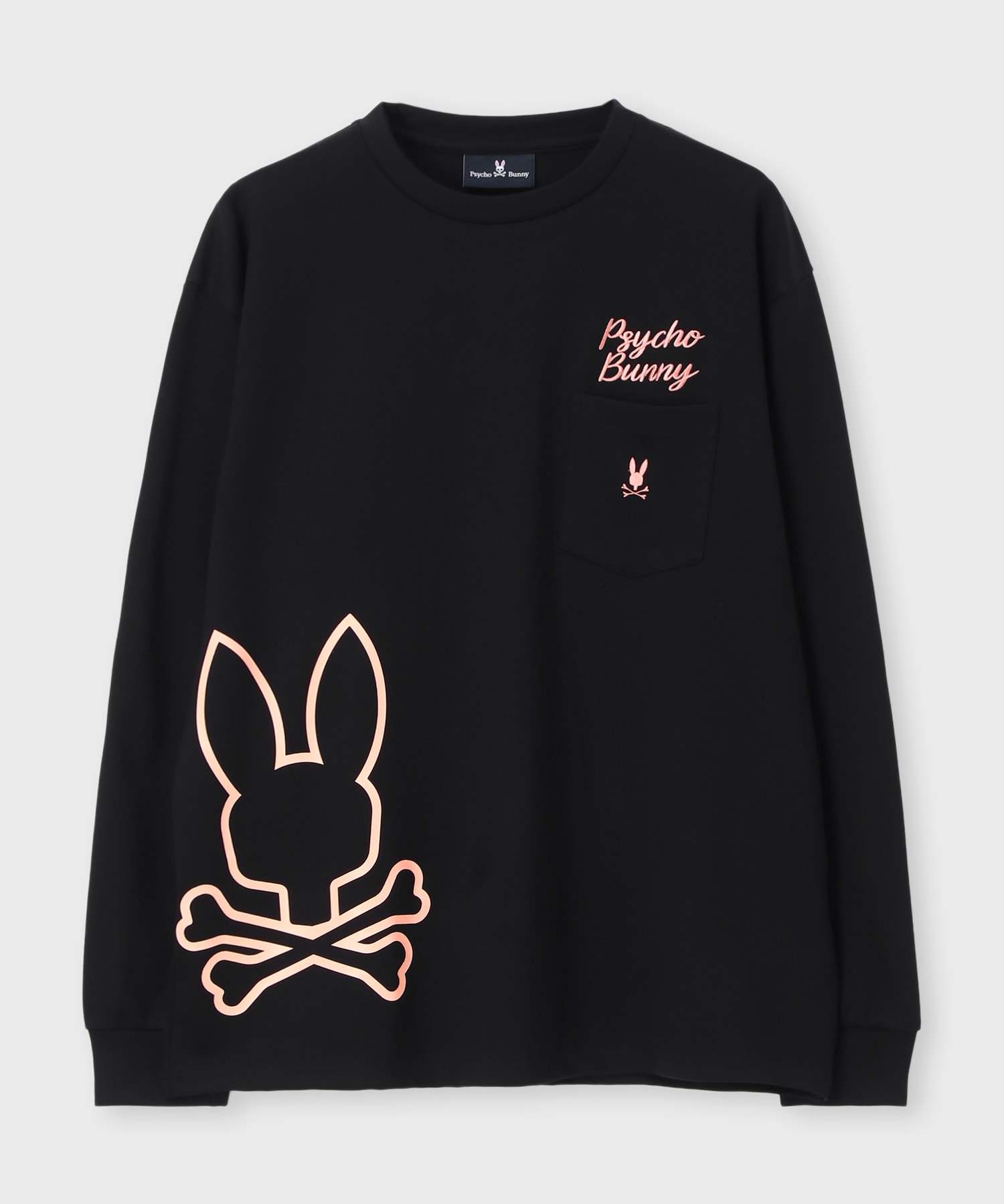 アウトラインBUNNYロゴロングスリーブTシャツ｜Psycho Bunny｜サイコ