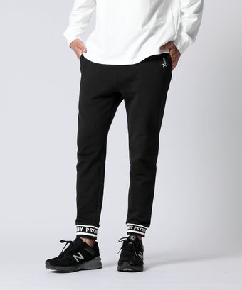 ジャガードリブロゴ 　ジョガーパンツ