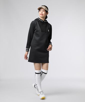 [GOLF][WOMEN]HERVEY ダンボールニットフーデッド　ワンピース