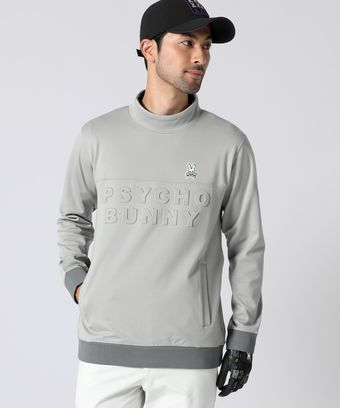 [GOLF]裏起毛 エンボスロゴ モックネック 　スウェット