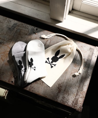 [WEB限定]2PACK シルエットバニー 　リブソックス