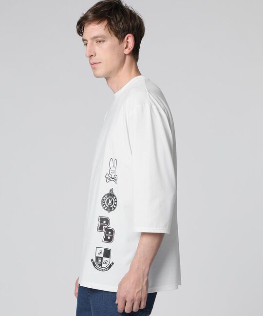 [WEB限定]アーカイブカレッジロゴ 7分丈 Tシャツ