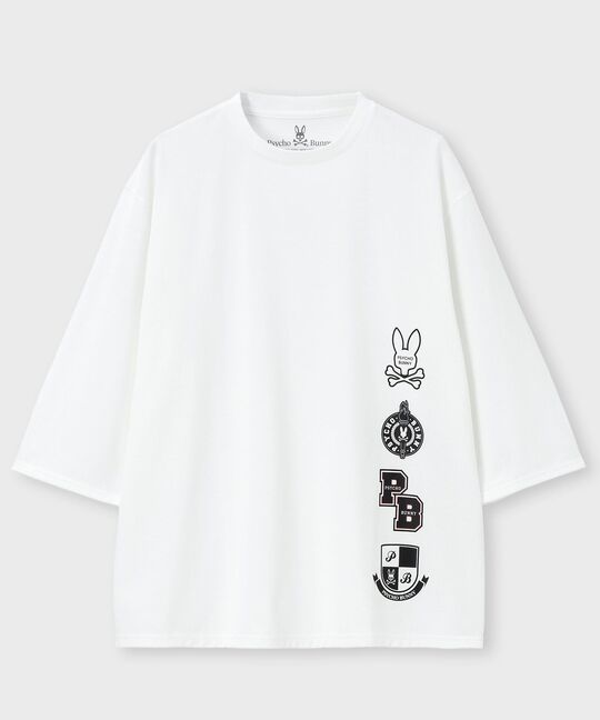 [WEB限定]アーカイブカレッジロゴ 7分丈 Tシャツ