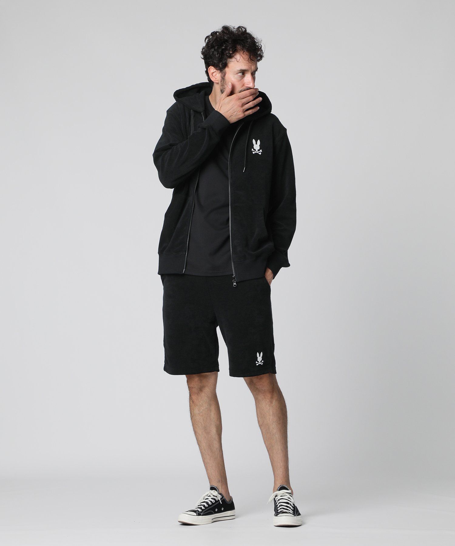 コンパクトパイル ジップパーカ[Luxury relax]｜Psycho Bunny｜サイコ