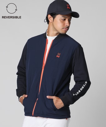 [GOLF]ストレッチタフタ 　リバーシブルブルゾン