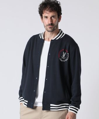 サークルロゴ スウェット 　バーシティジャケット