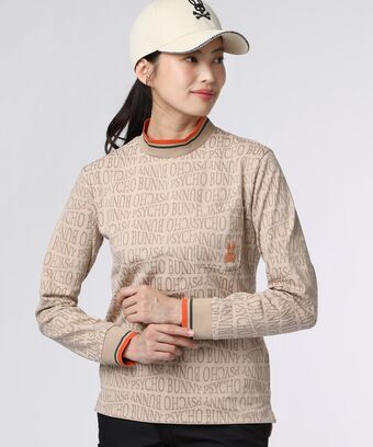 [GOLF][WOMEN]フォントジャガード 　モックネック