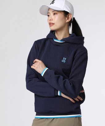 [GOLF][WOMEN]フォントジャガード 　パーカ