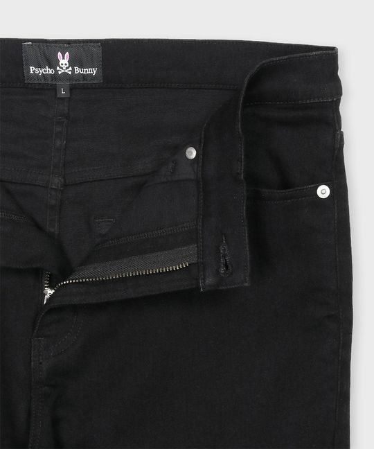 スキニーフィット ブラックジーンズ