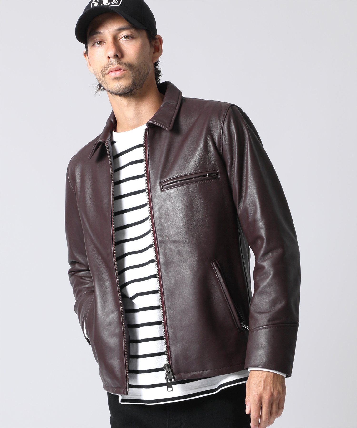 シープレザー トラッカージャケット｜Psycho Bunny｜サイコバニー 公式