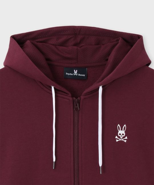 ジャガードリブロゴ ジップパーカ