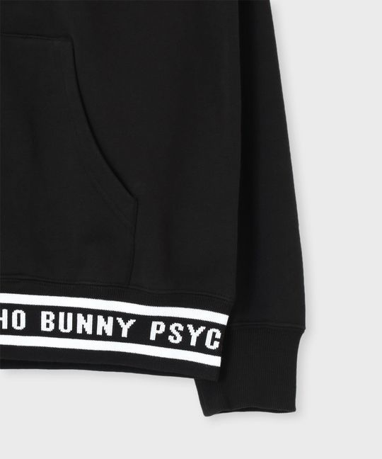 ジャガードリブロゴ ジップパーカ