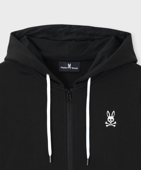 ジャガードリブロゴ ジップパーカ