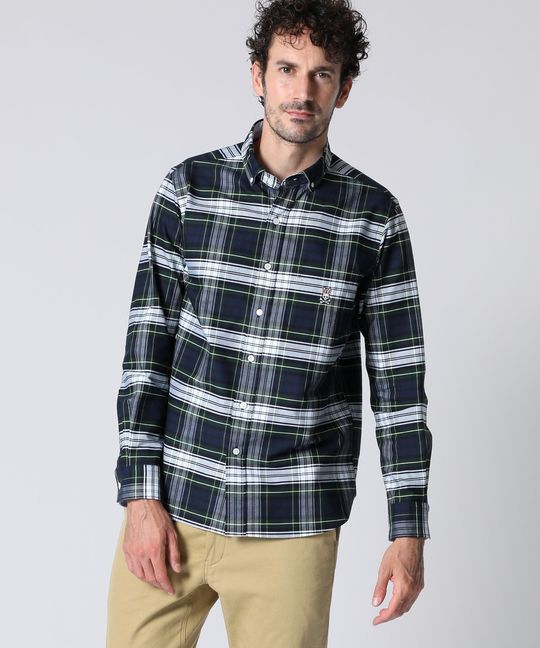 タータンチェック オックス シャツ