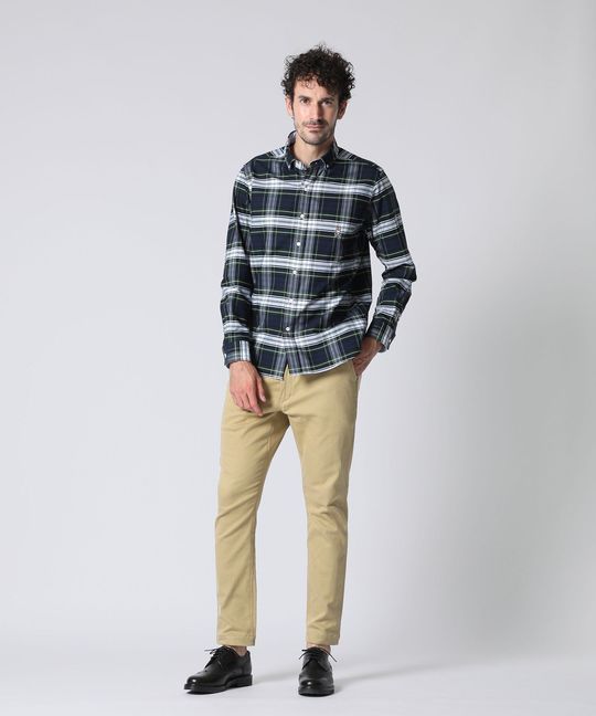 タータンチェック オックス シャツ