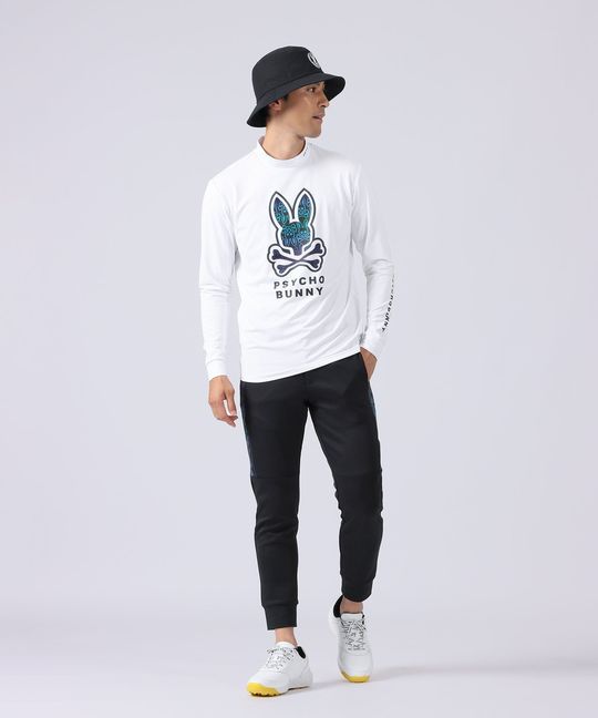 [GOLF]グラデロゴパターン モックネック ロングスリーブTシャツ