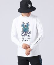 [GOLF]グラデロゴパターン モックネック ロングスリーブTシャツ