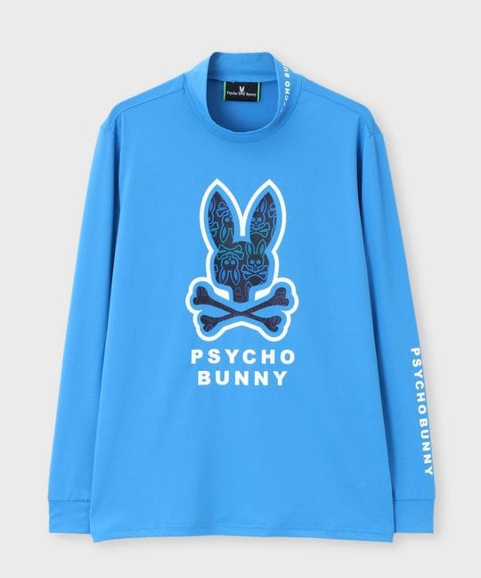 [GOLF]グラデロゴパターン モックネック ロングスリーブTシャツ