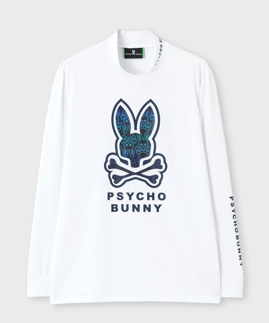 [GOLF]グラデロゴパターン モックネック ロングスリーブTシャツ