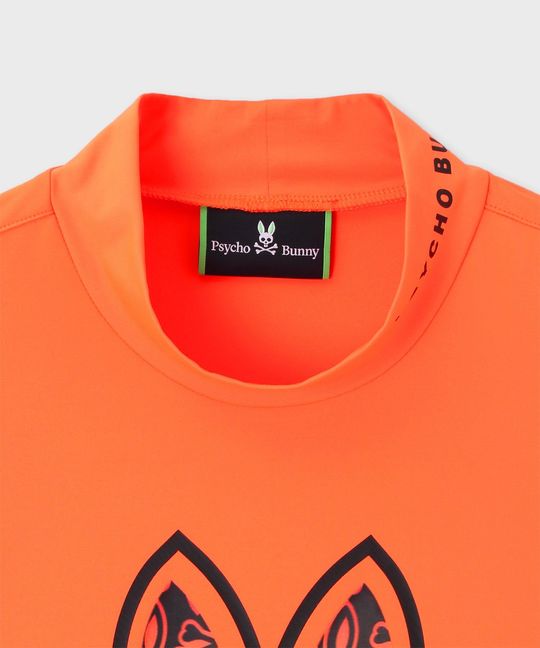 [GOLF]グラデロゴパターン モックネック ロングスリーブTシャツ