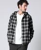 チェック フーディ シャツ ブルゾン