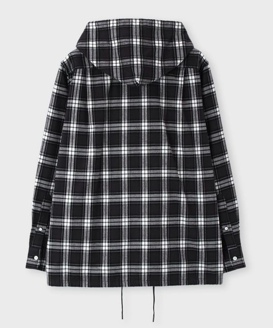 チェック フーディ シャツ ブルゾン