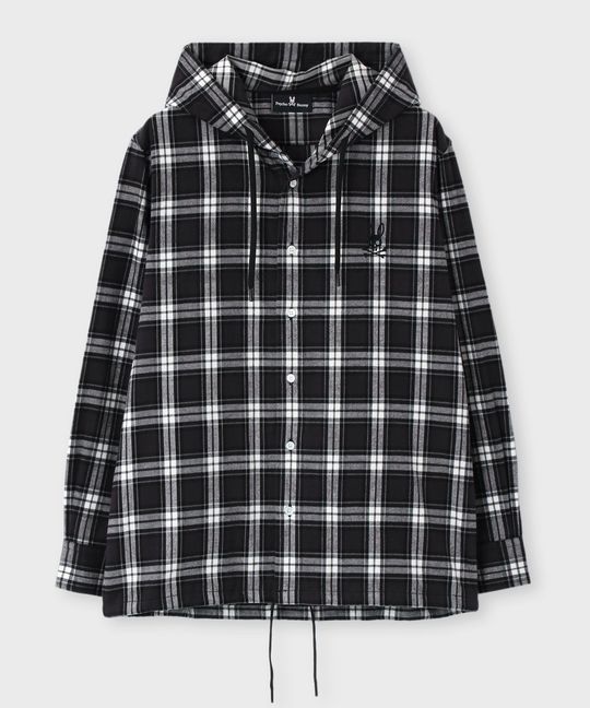 チェック フーディ シャツ ブルゾン