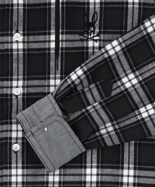 チェック フーディ シャツ ブルゾン