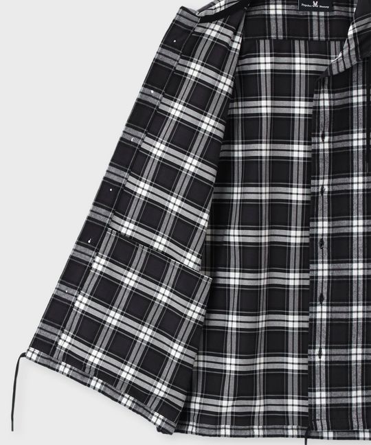 チェック フーディ シャツ ブルゾン