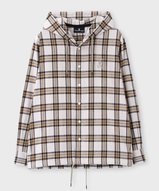 チェック フーディ シャツ ブルゾン