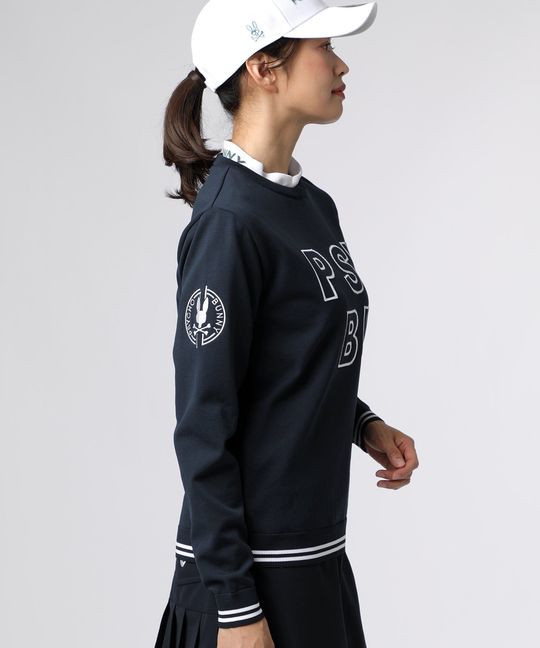 [GOLF][WOMEN]ビッグロゴクルーネック ウォッシャブル ニット