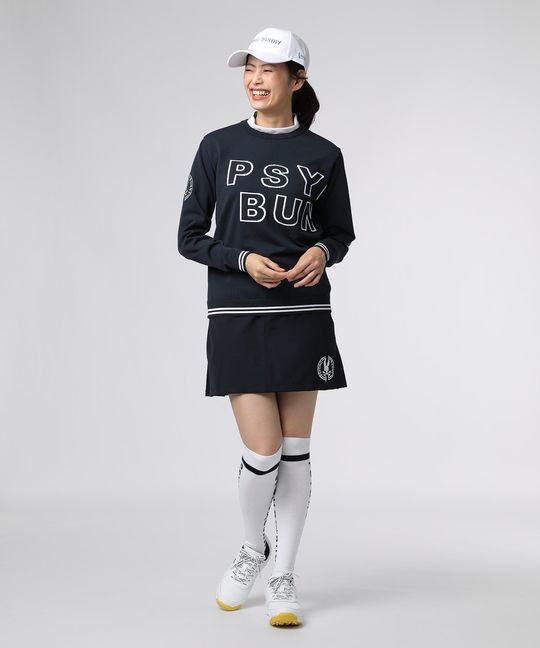 [GOLF][WOMEN]ビッグロゴクルーネック ウォッシャブル ニット