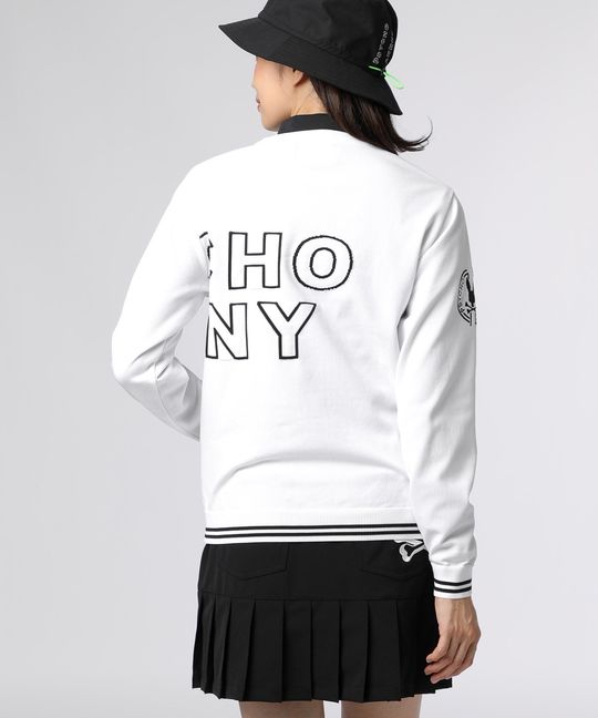 [GOLF][WOMEN]ビッグロゴクルーネック ウォッシャブル ニット