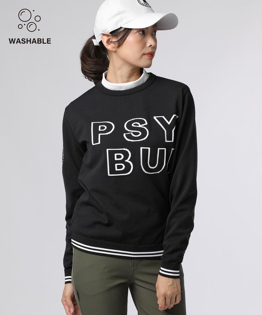 [GOLF][WOMEN]ビッグロゴクルーネック ウォッシャブル ニット