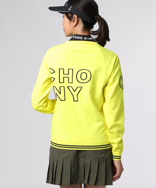 [GOLF][WOMEN]ビッグロゴクルーネック ウォッシャブル ニット