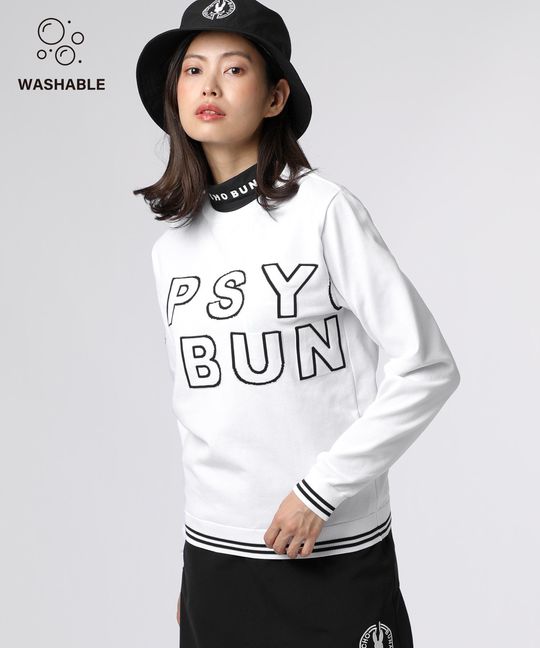 [GOLF][WOMEN]ビッグロゴクルーネック ウォッシャブル ニット