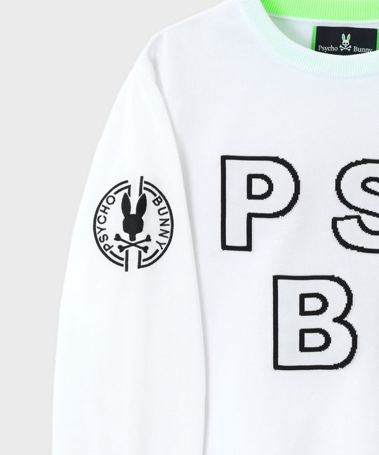 [GOLF][WOMEN]ビッグロゴクルーネック ウォッシャブル ニット