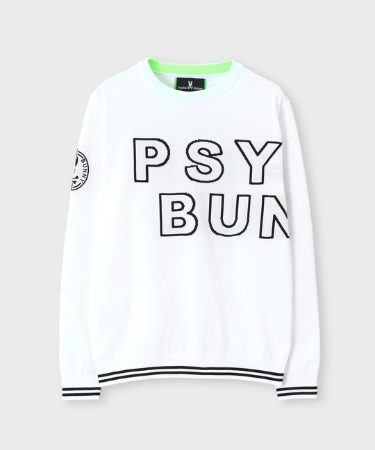 [GOLF][WOMEN]ビッグロゴクルーネック ウォッシャブル ニット