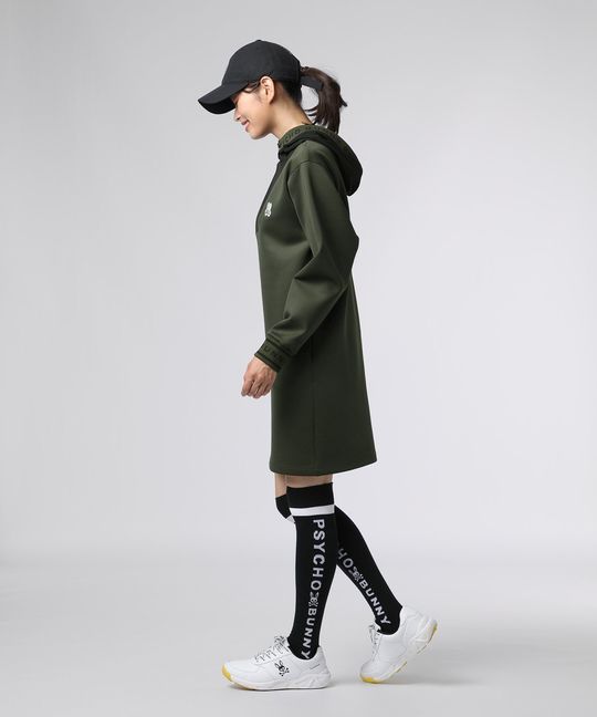 [GOLF][WOMEN]HERVEY ダンボールニットフーデッドワンピース